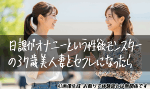 日課がオナニーという性欲モンスターの37歳美人妻とセフレになったら